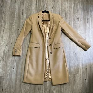 J Crew wool camel coat